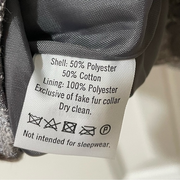 Janie and Jack Holiday Christmas Formal Jacquard Dress Faux Fur Collar 12-18 - Picture 9 of 10